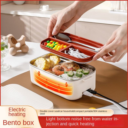 Portable Electric Lunch Box Food Warmer | Keeps Food Spill-Free Warm & Tasty | Dishwasher-Safe